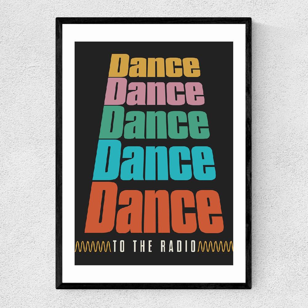 east end prints Dance Dance Dance by HollieGraphik