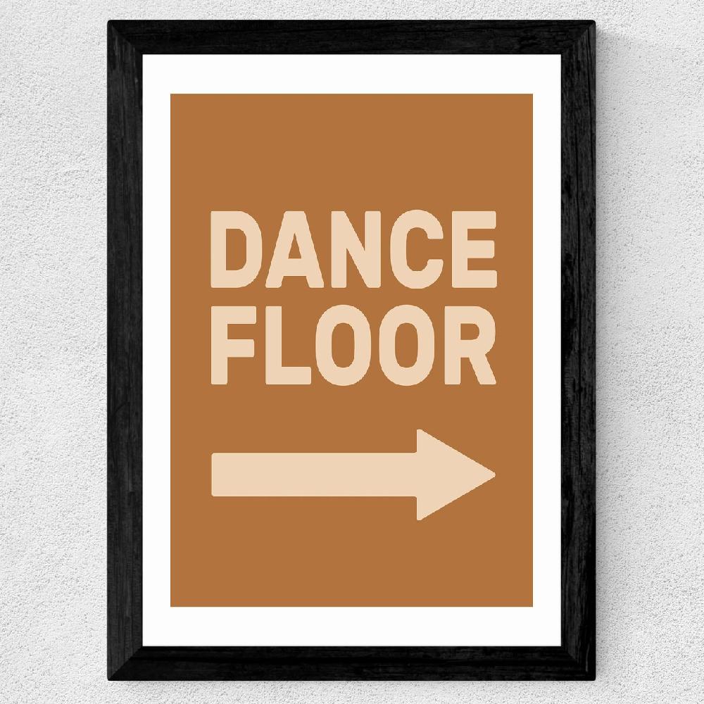 East End Prints Dance Floor Right Retro