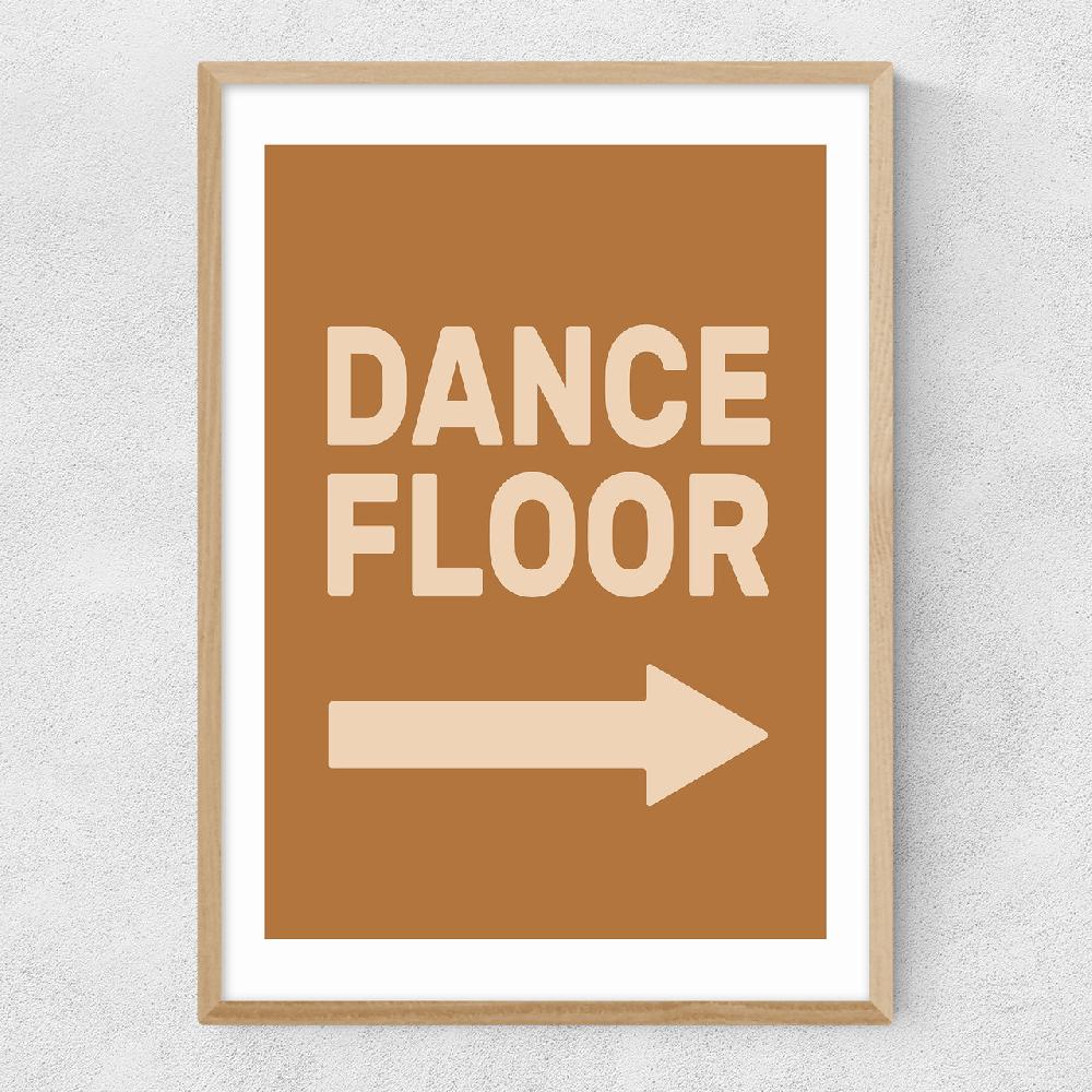 East End Prints Dance Floor Right Retro