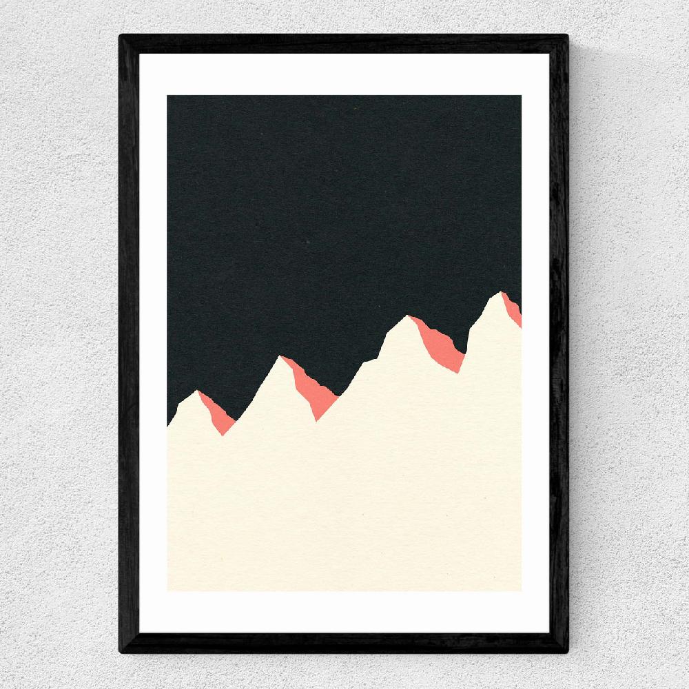 East End Prints Dark Night White Mountain