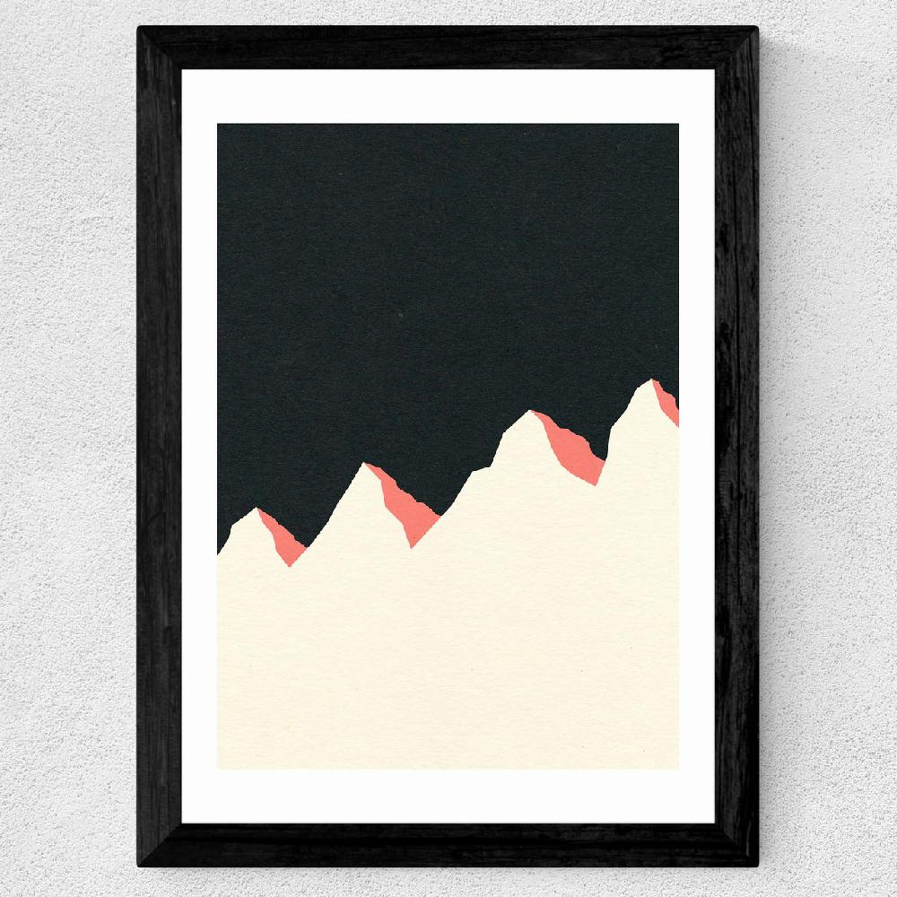 East End Prints Dark Night White Mountain