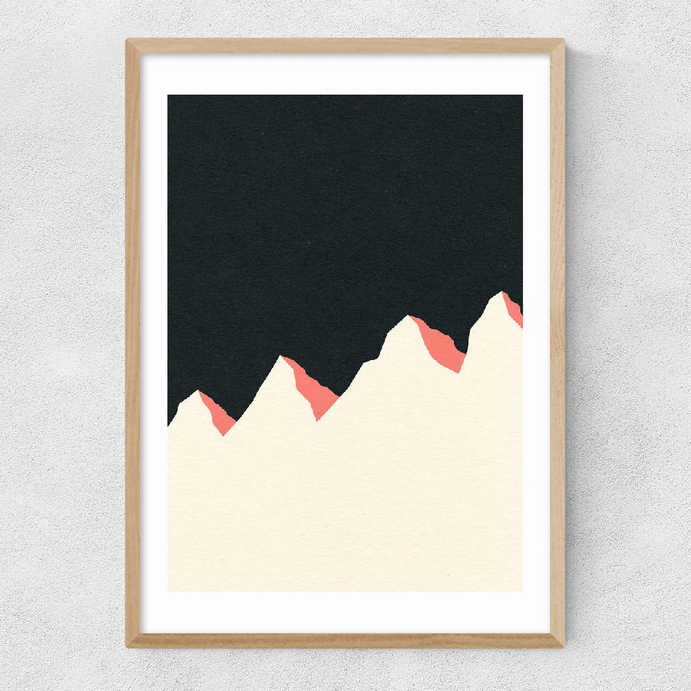 East End Prints Dark Night White Mountain