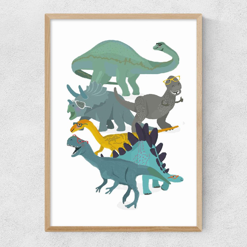 East End Prints Dino Glasses