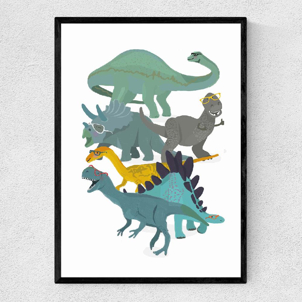east end prints Dino Glasses