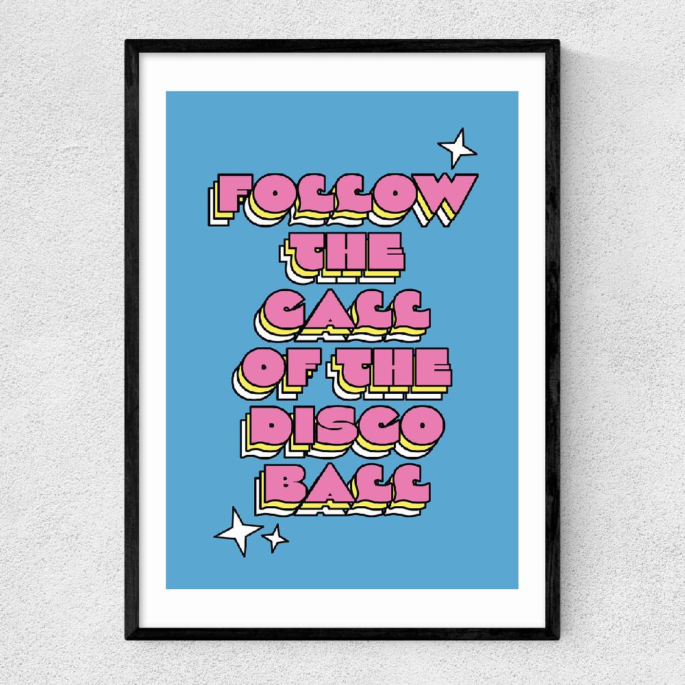 east end prints Disco Ball by The Violet Eclectic