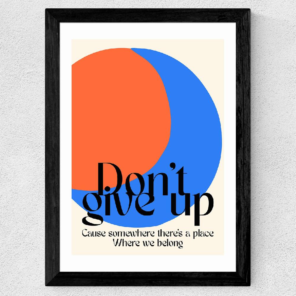 East End Prints Don'T Give Up