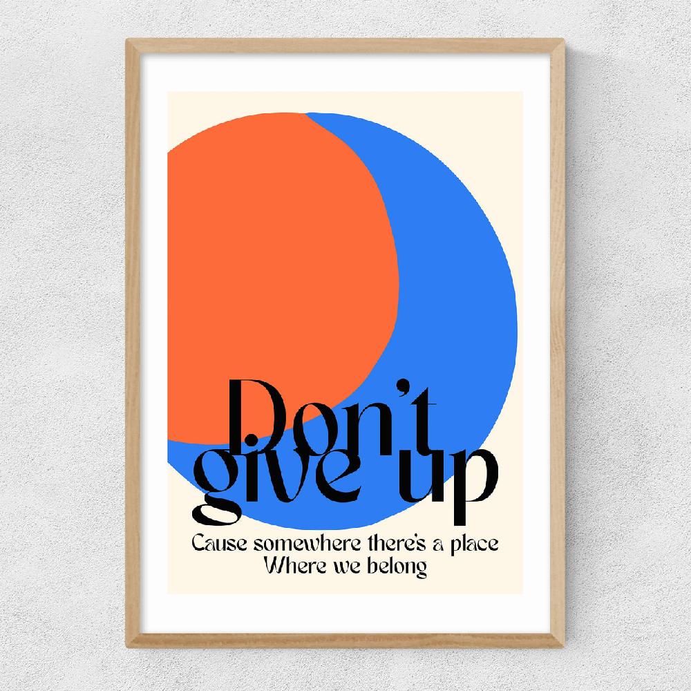 East End Prints Don'T Give Up