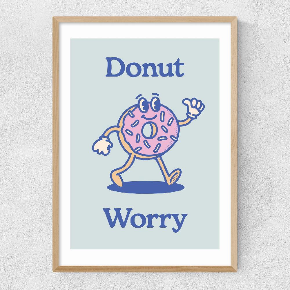 East End Prints Donut Worry