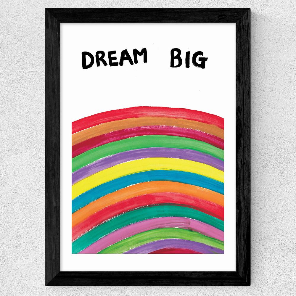 East End Prints Dream Big Rainbow