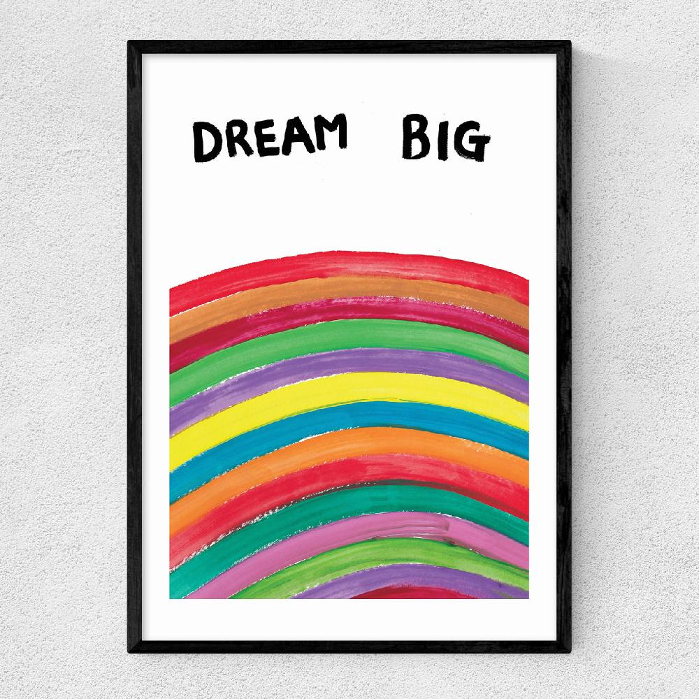 east end prints Dream Big Rainbow