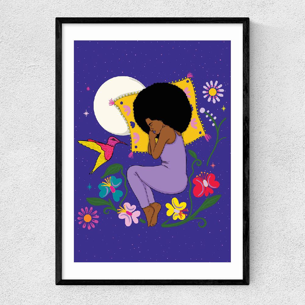 east end prints Dreamtime Moonlight