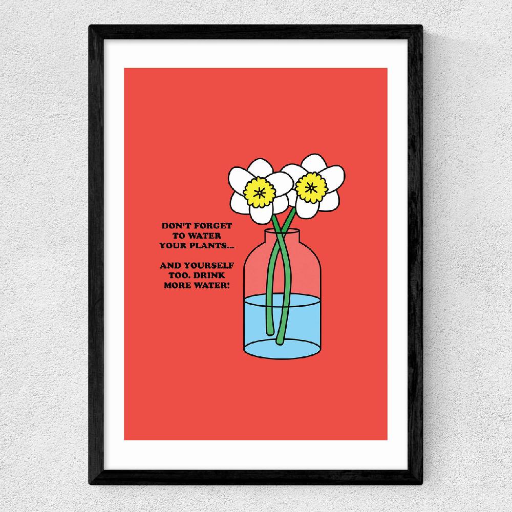 East End Prints Drink More Water