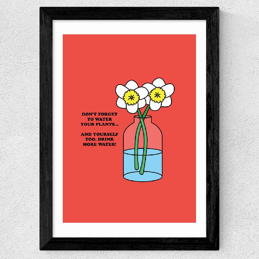 East End Prints Drink More Water