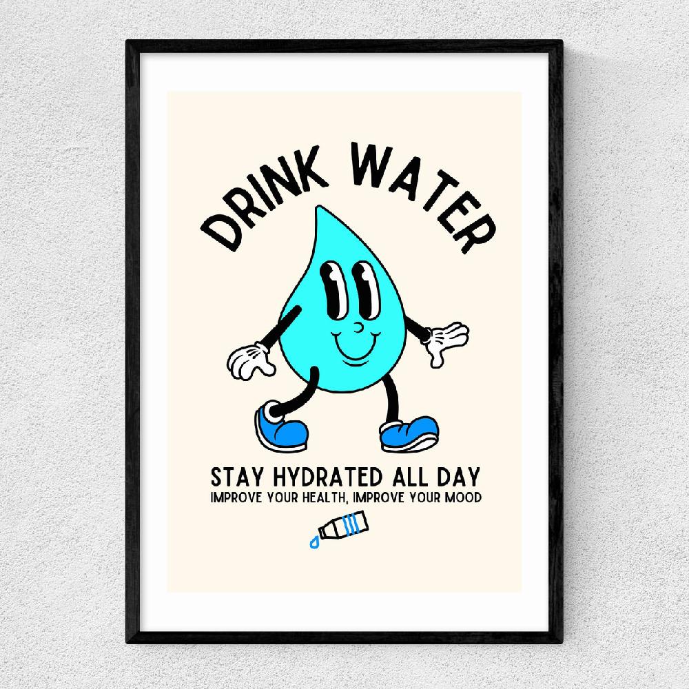 east end prints Drink Water