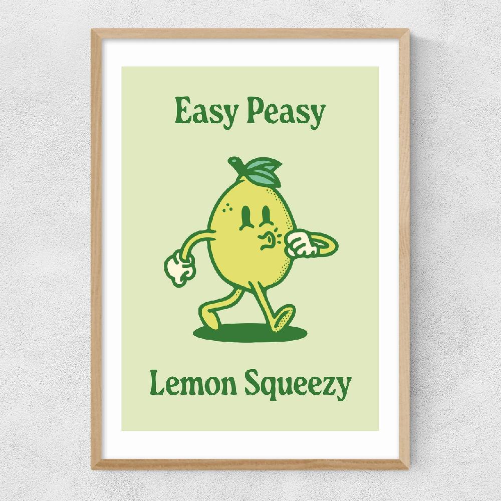 East End Prints Easy Peasy Lemon Squeezy