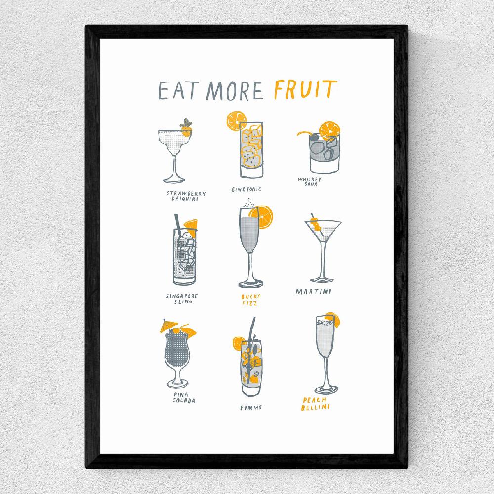 East End Prints Eat More Fruit