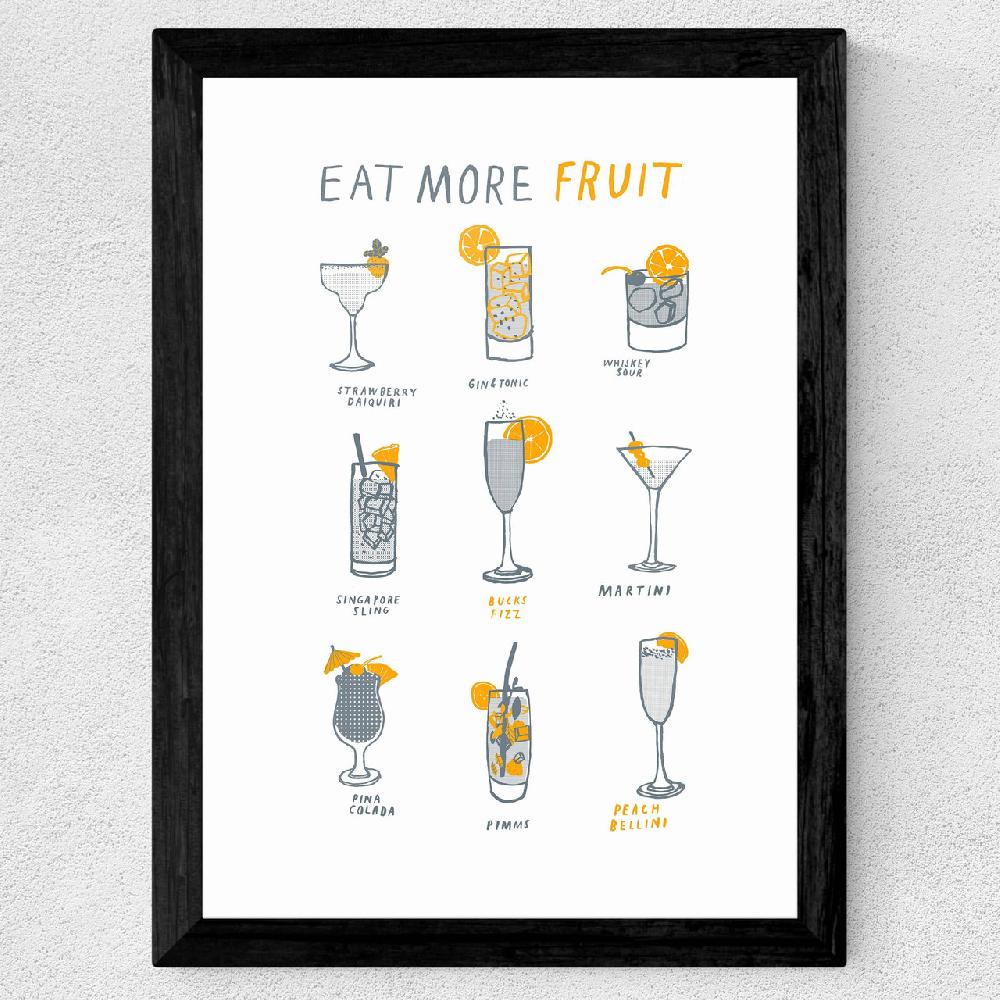 East End Prints Eat More Fruit