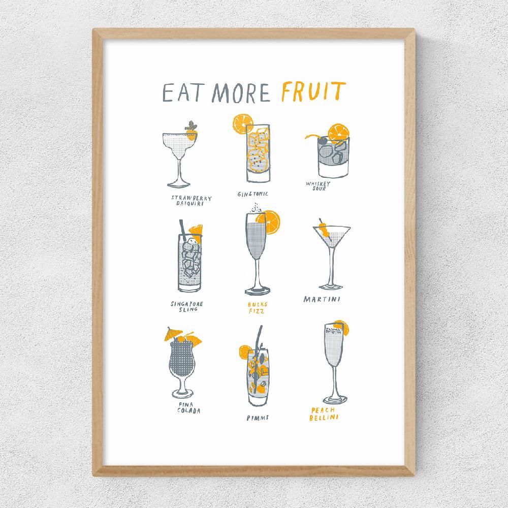 East End Prints Eat More Fruit