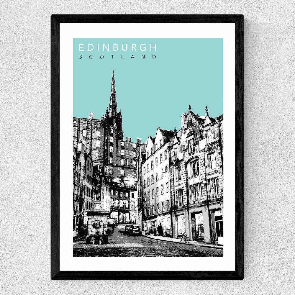 East End Prints Edinburgh Cityscape