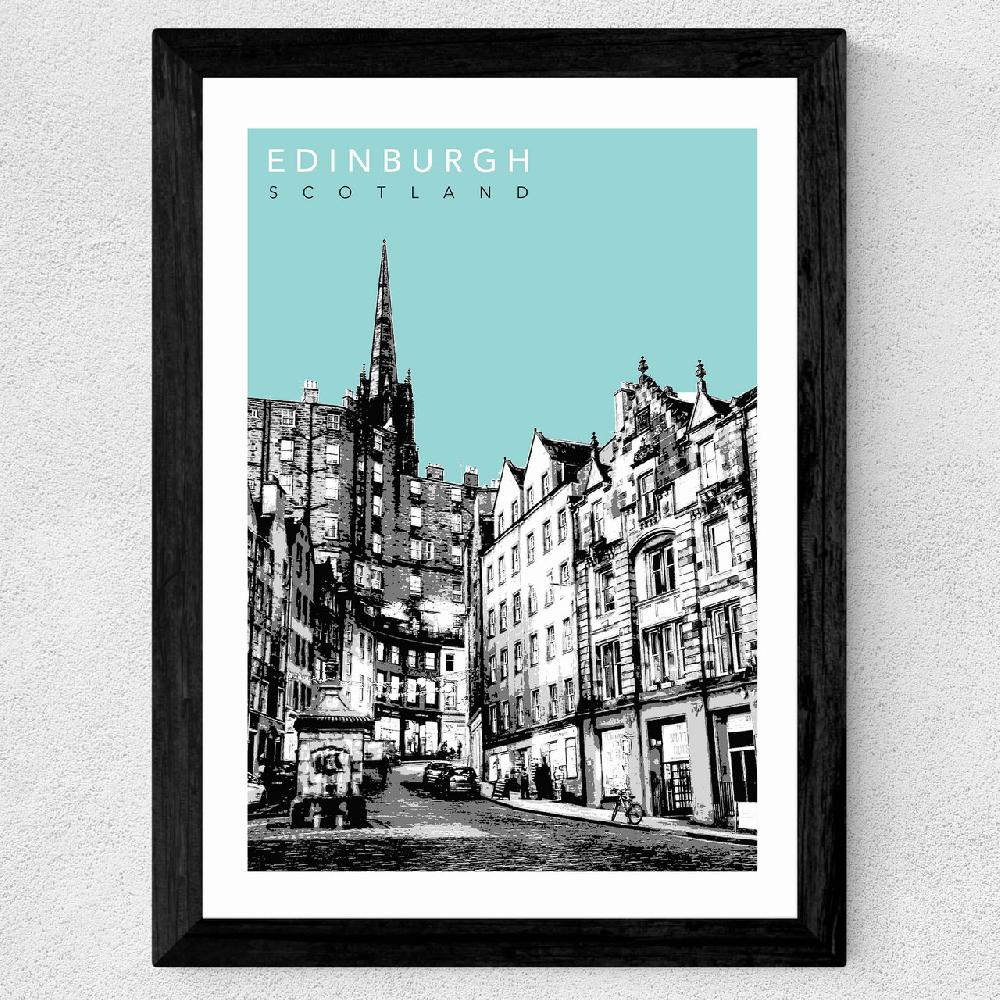 East End Prints Edinburgh Cityscape