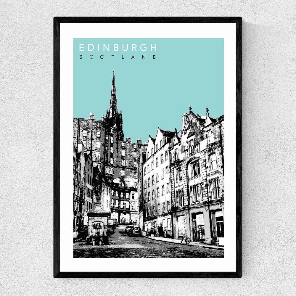 east end prints Edinburgh Cityscape