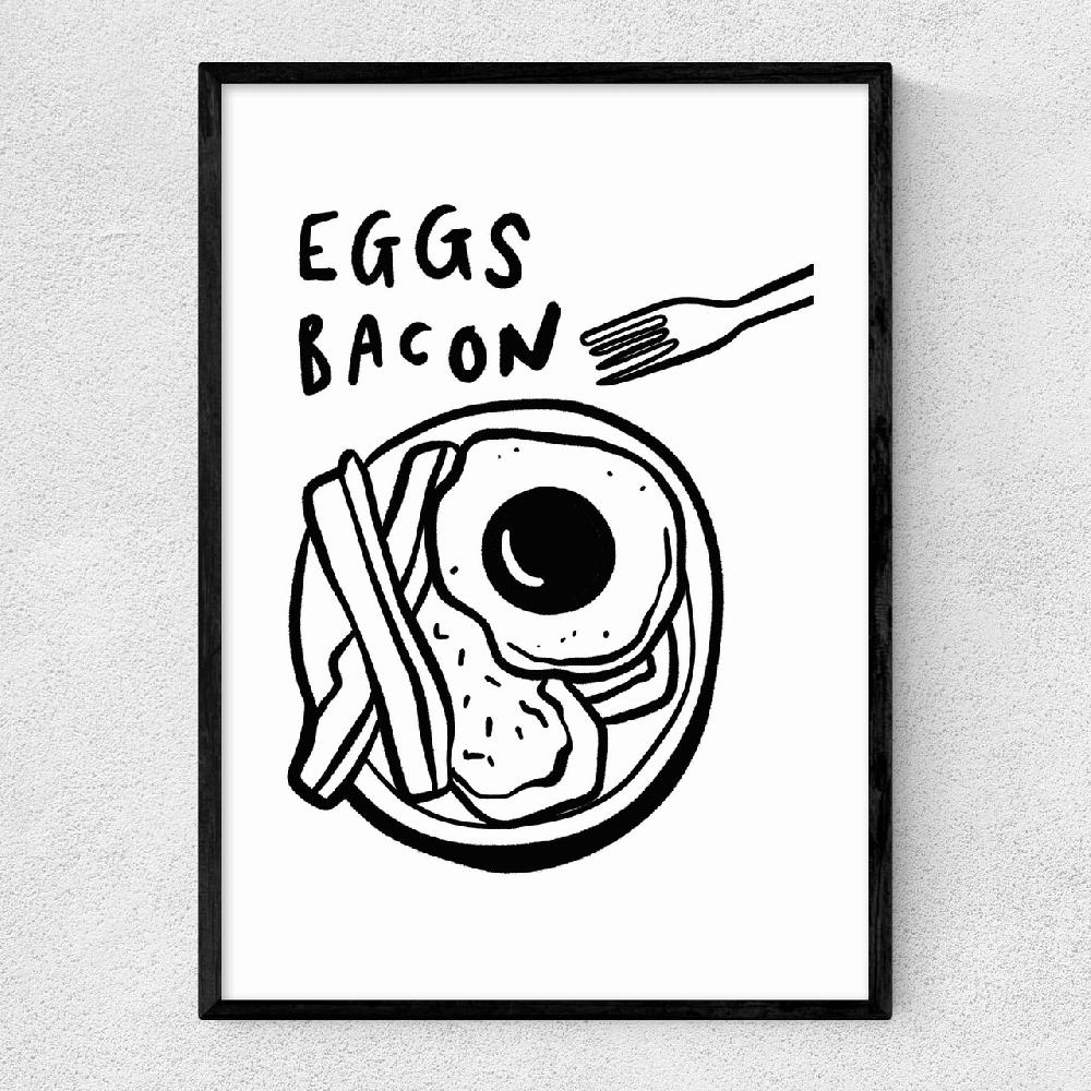east end prints Eggs Bacon