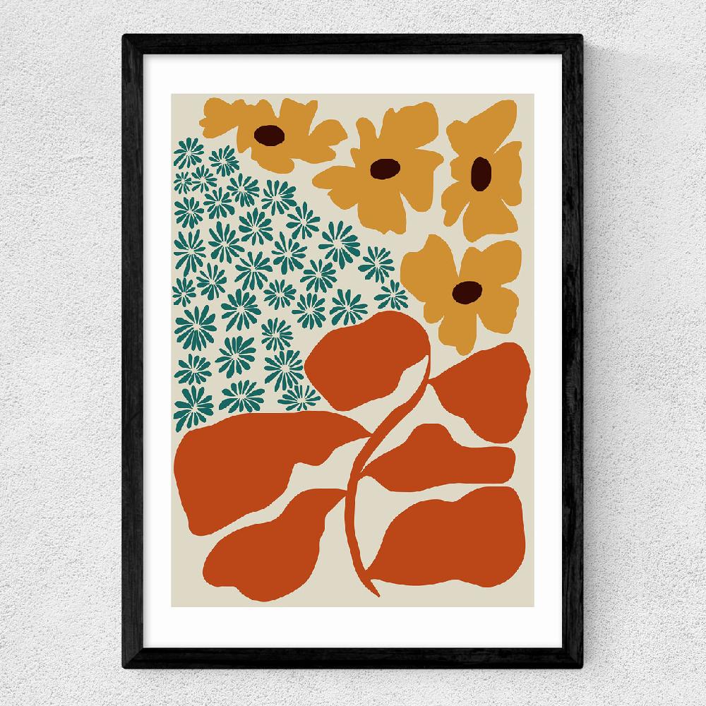 East End Prints Exotic Flower Garden