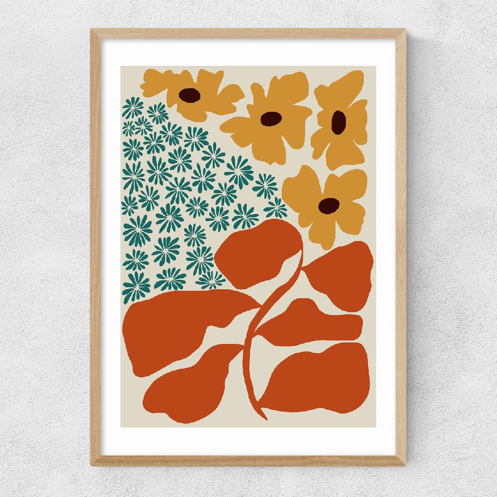 East End Prints Exotic Flower Garden