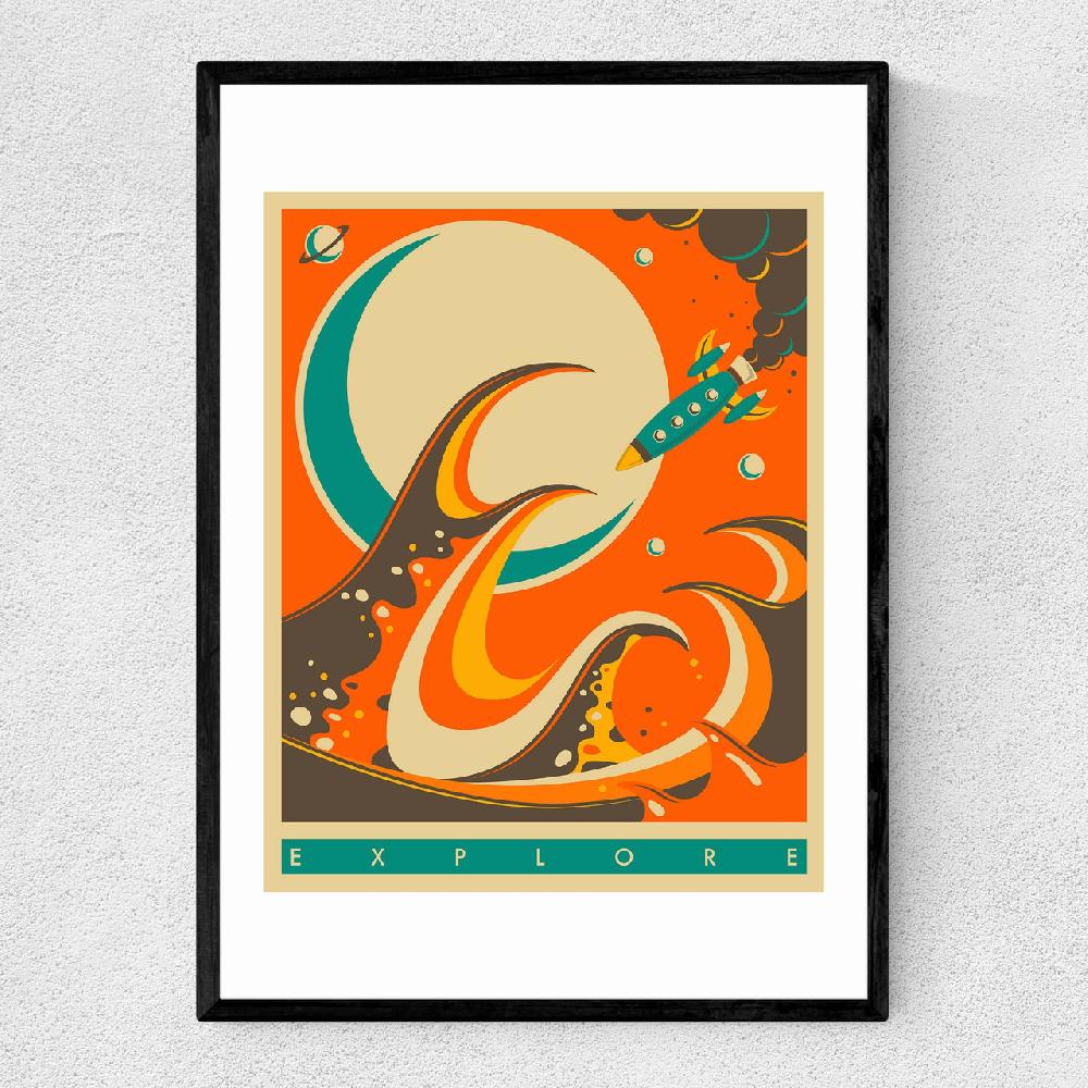 east end prints Explore 6 by Jazzberry Blue