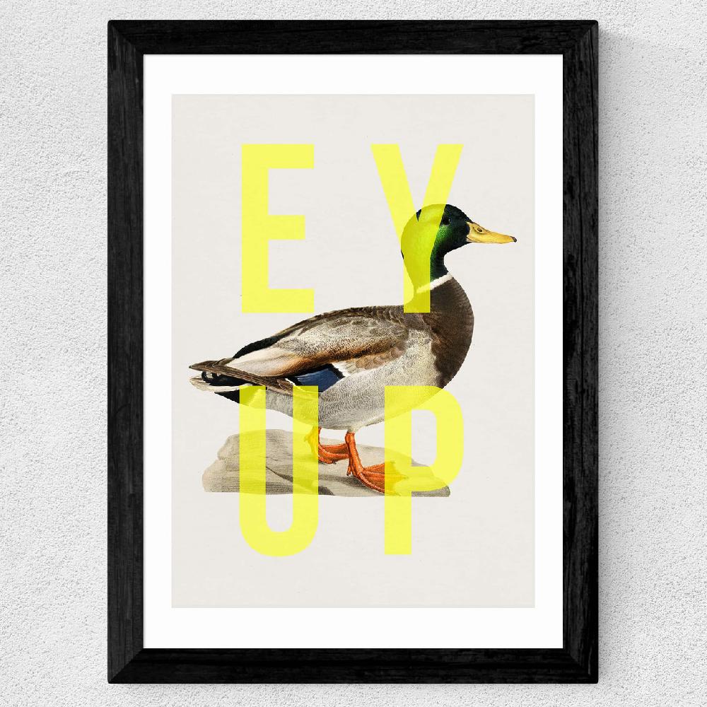 East End Prints Ey Up Duck