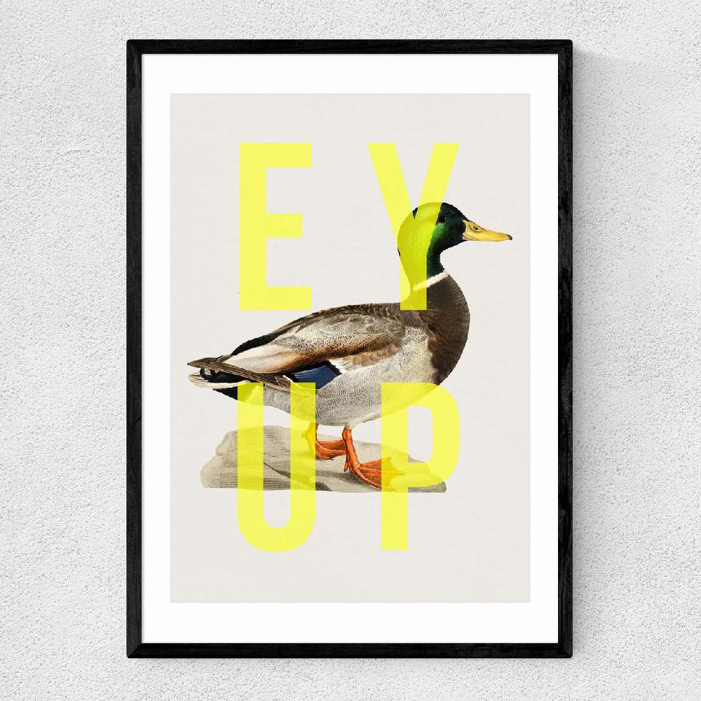 east end prints Ey Up Duck