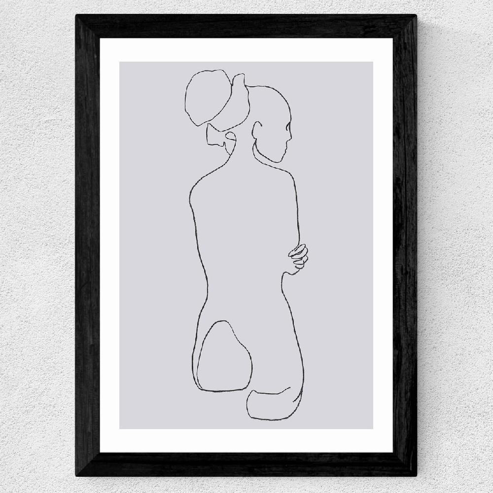 East End Prints Female Lines I