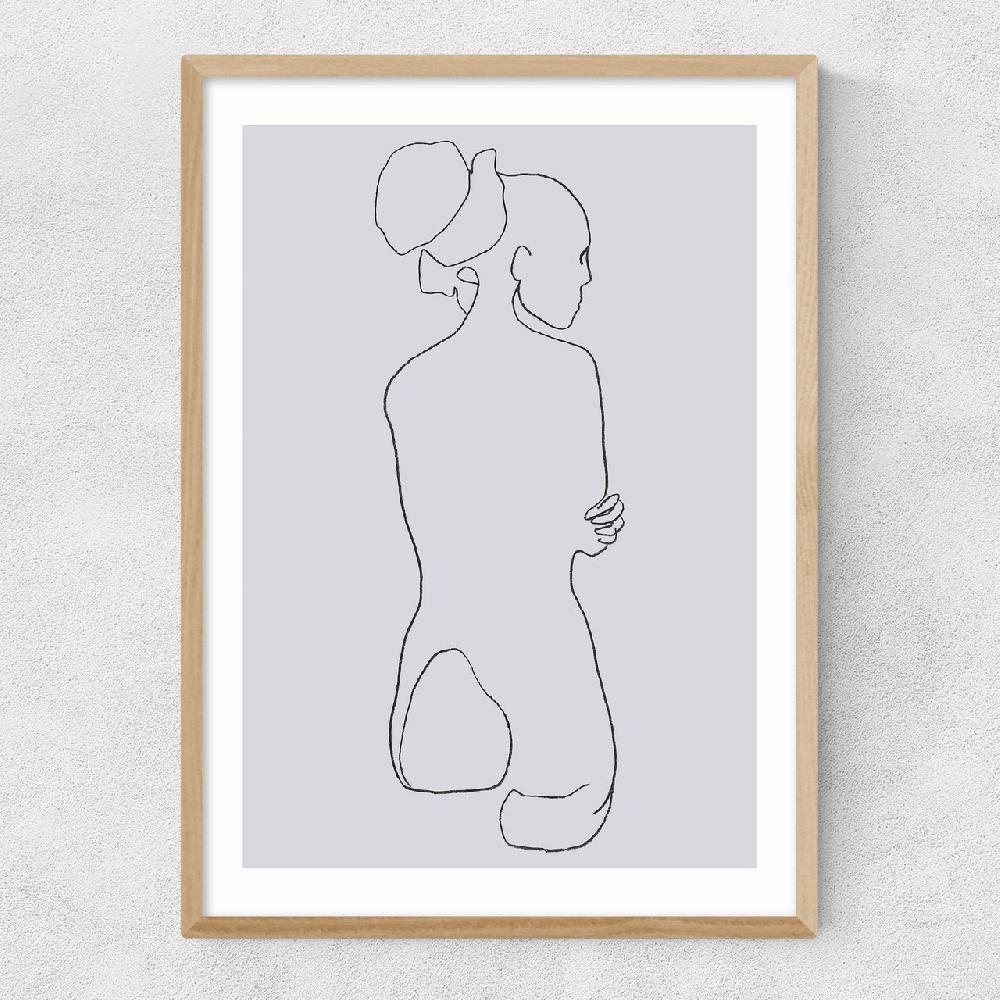 East End Prints Female Lines I