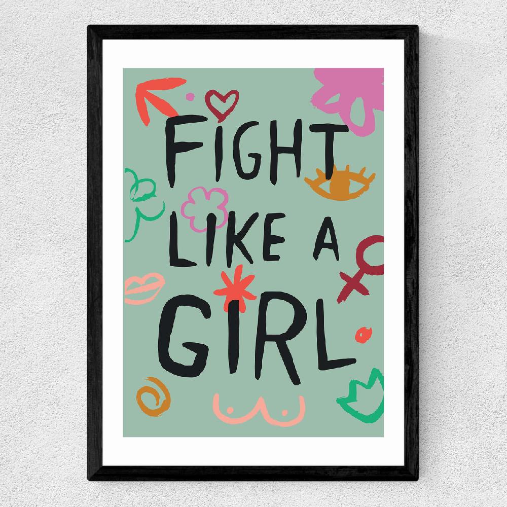 East End Prints Fight Like A Girl