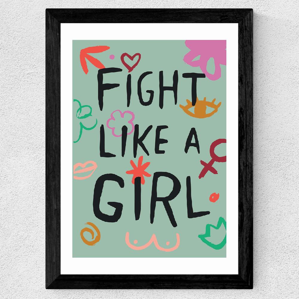East End Prints Fight Like A Girl