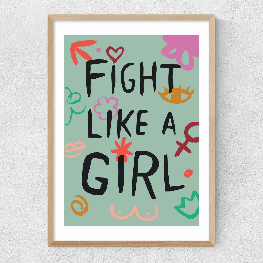 East End Prints Fight Like A Girl