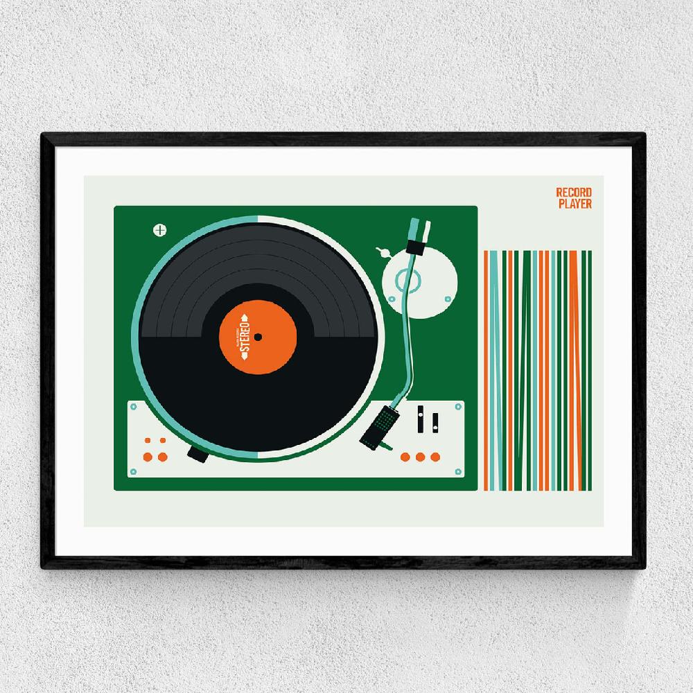 east end prints Fin Record Player TK