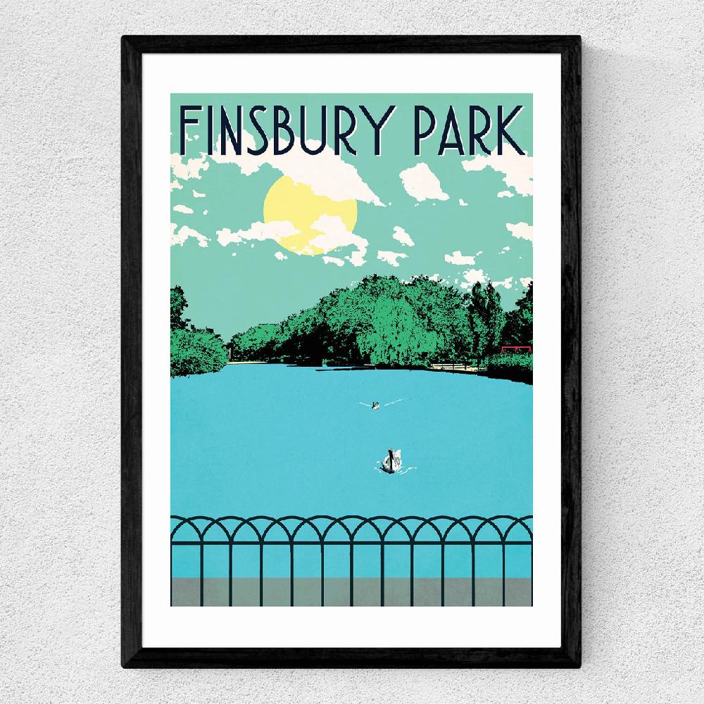 East End Prints Finsbury Park Lake
