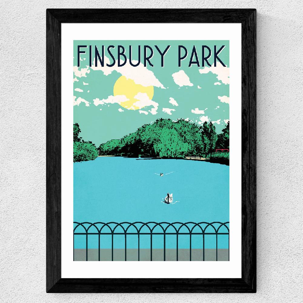 East End Prints Finsbury Park Lake