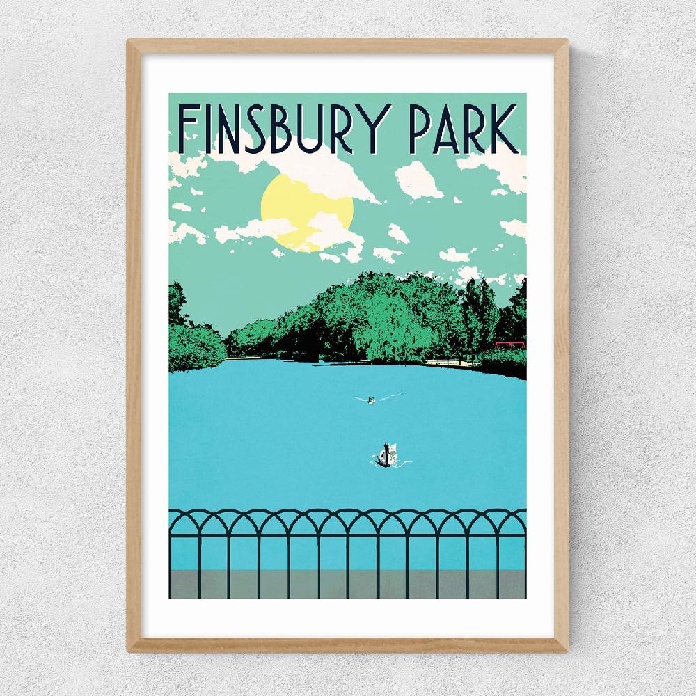 East End Prints Finsbury Park Lake