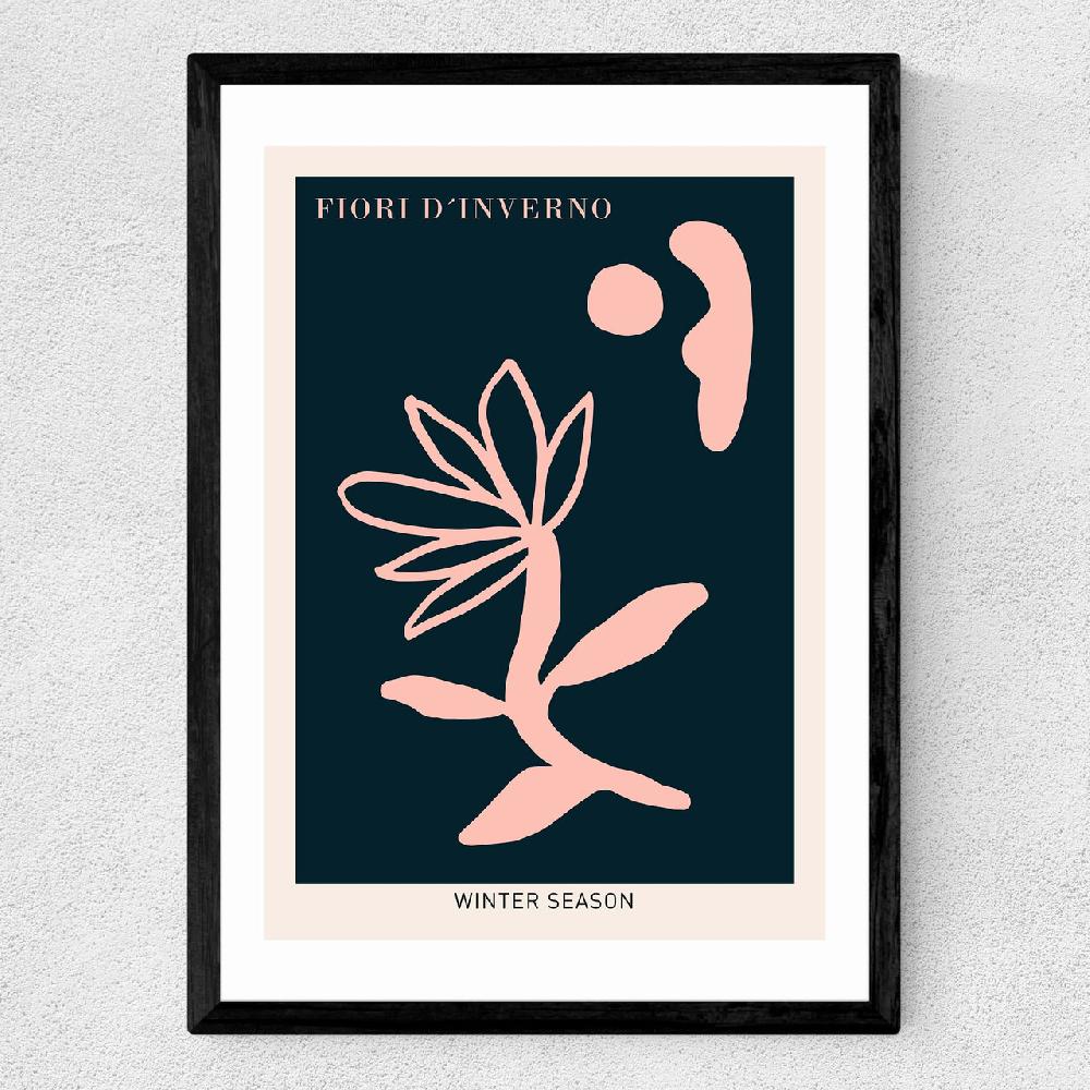 East End Prints Fiori D'Inverno Pink