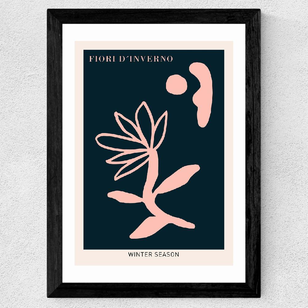 East End Prints Fiori D'Inverno Pink