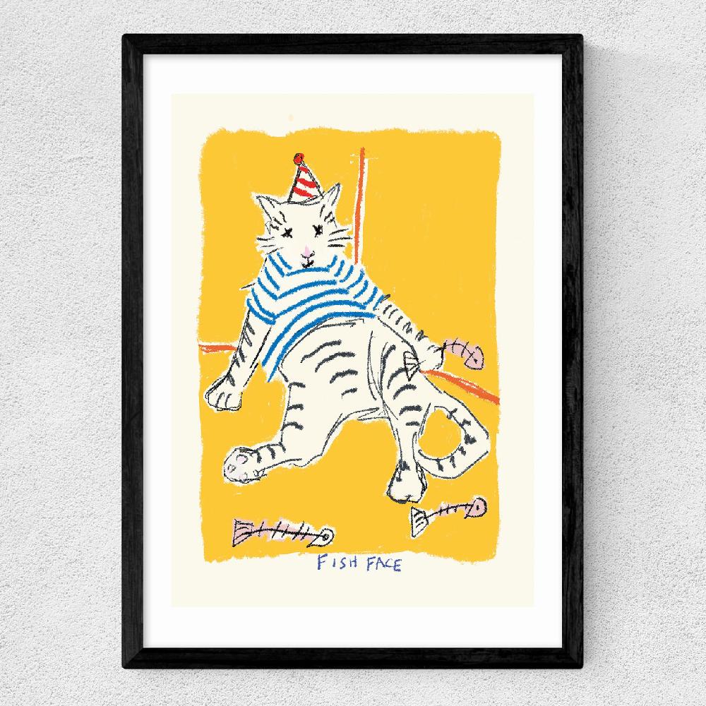 East End Prints Fish Face