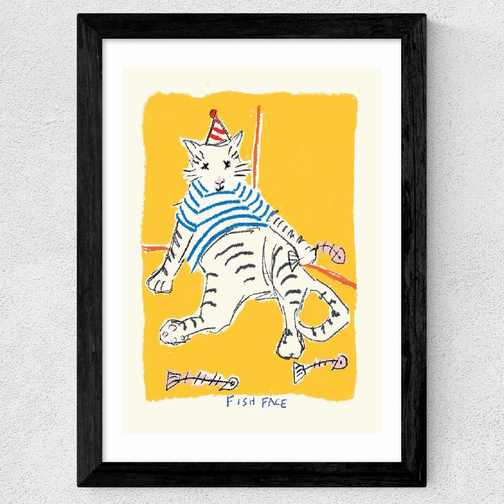 East End Prints Fish Face