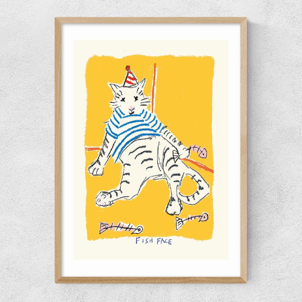 East End Prints Fish Face