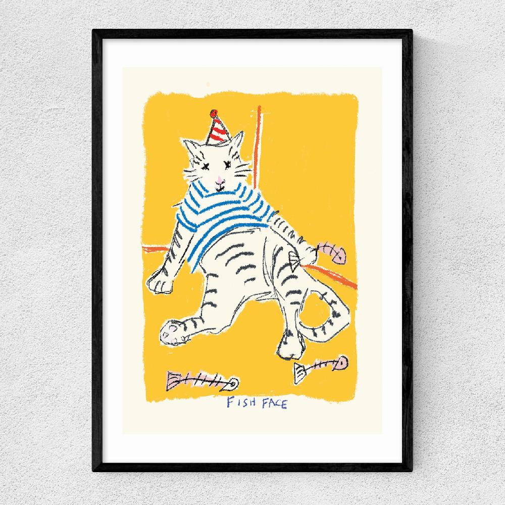 east end prints Fish Face