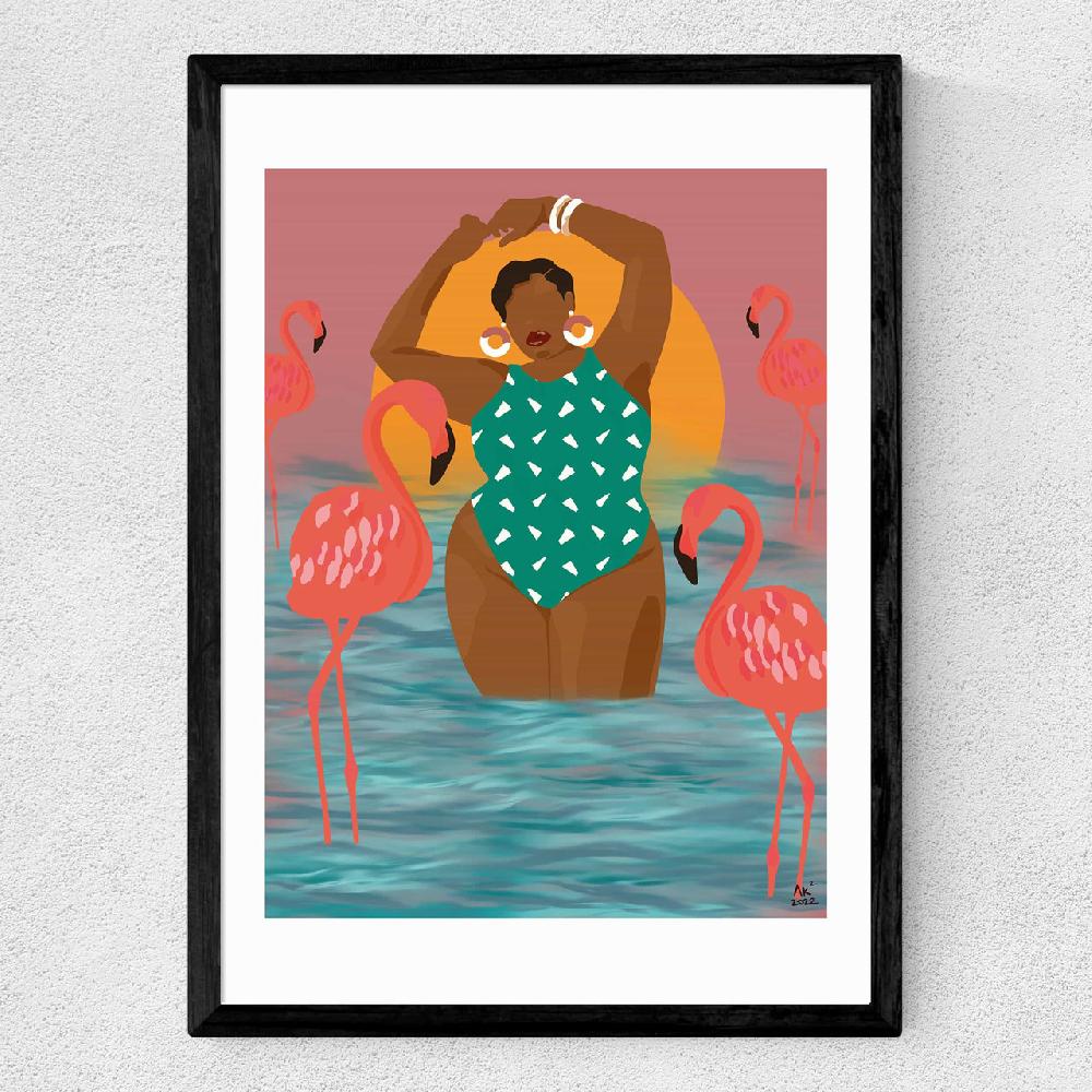 East End Prints Flamingo Beach