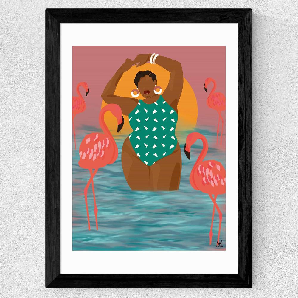 East End Prints Flamingo Beach