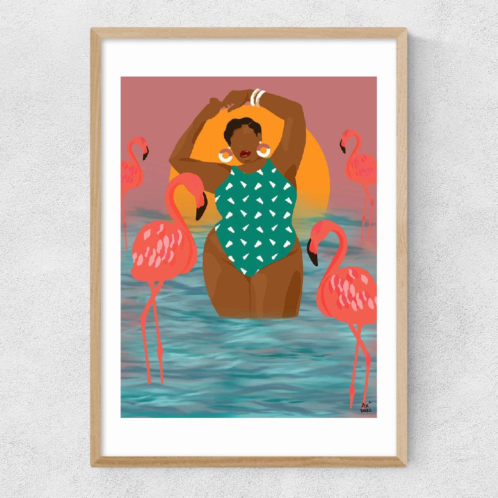 East End Prints Flamingo Beach