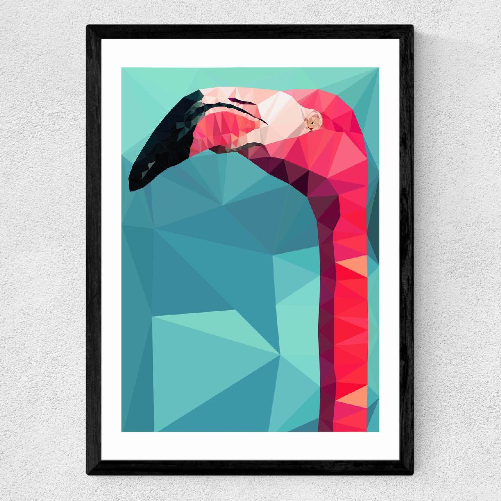 East End Prints Flamingo Head
